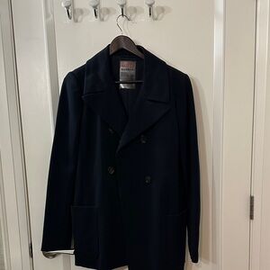 Prada Dark Navy Pea Coat